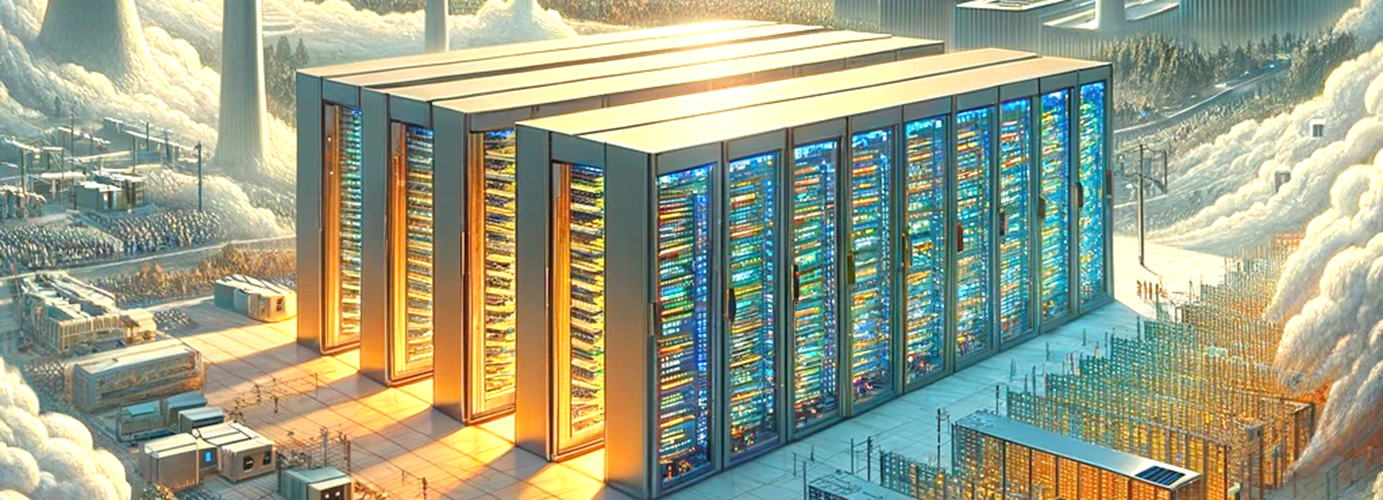 Data centres improved greatly in energy efficiency as they grew massively larger