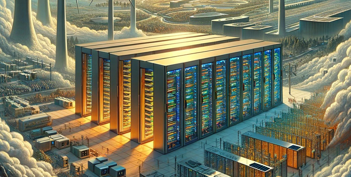 Data centres improved greatly in energy efficiency as they grew massively larger